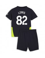 Manchester City Rico Lewis #82 Venkovní dres pro děti 2024-25 Krátký Rukáv (+ trenýrky)